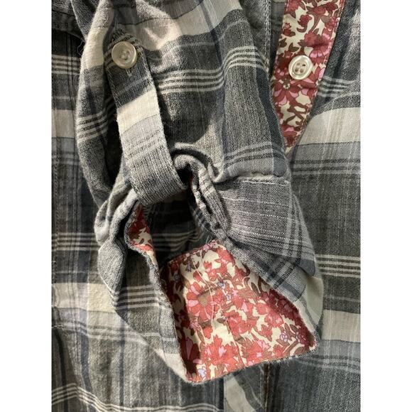 Silver Jean Co Button Up Shirt Plaid Size‎ Medium - Picture 9 of 10